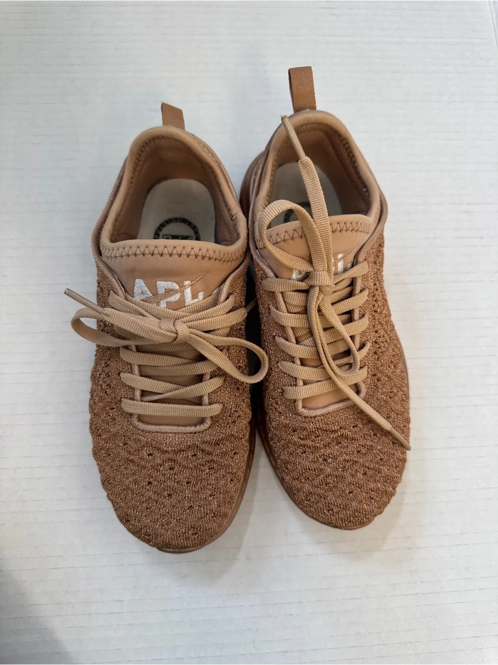 APL Rose Gold Techloom Phantom Sneakers Womens 5 Casual Running Shoes Comfort
